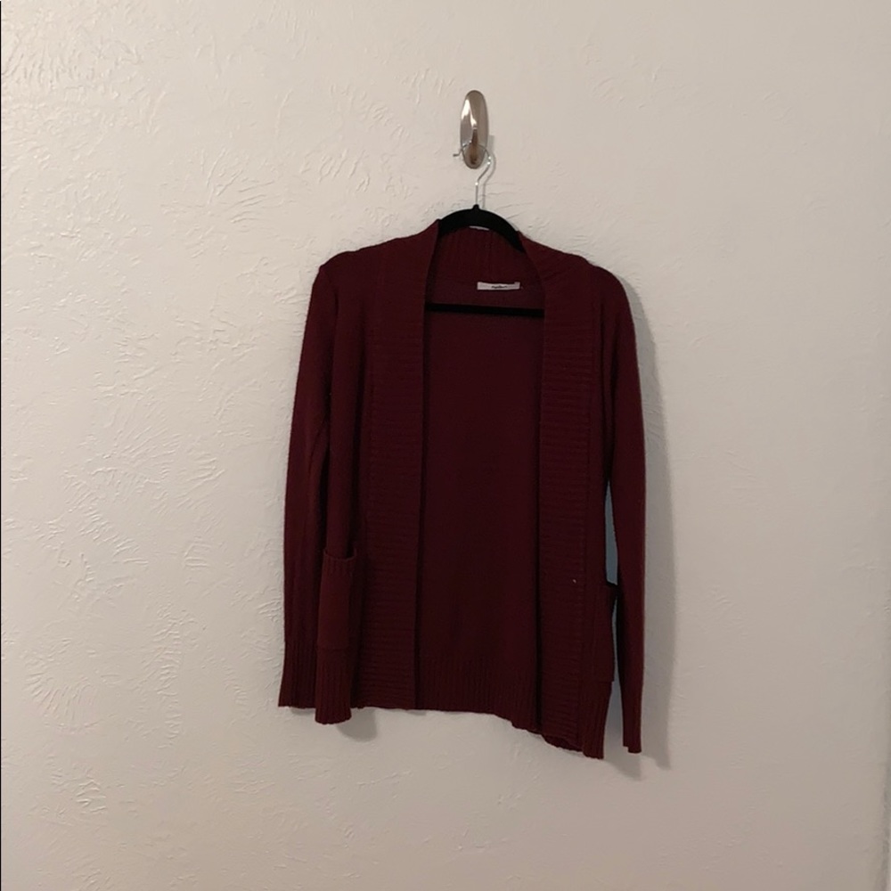 Maroon cardigan